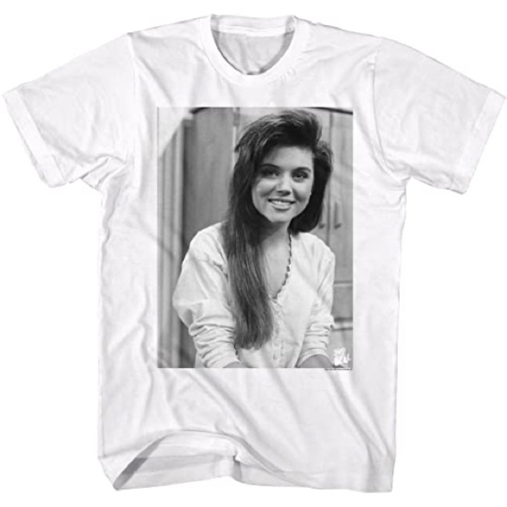 Kelly Kapowski Saved by the Bell White T- Shirt Mens Size Large